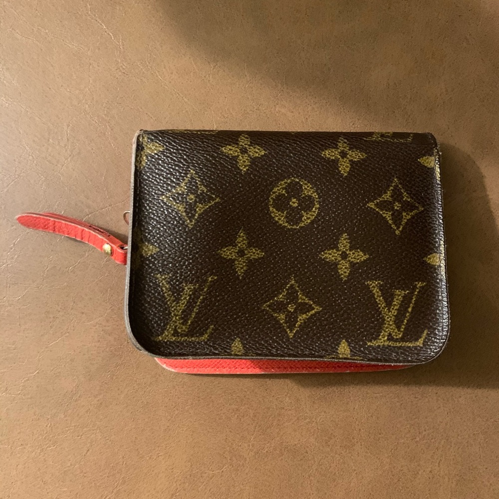 Louis Vuitton Wallet with Orange detail